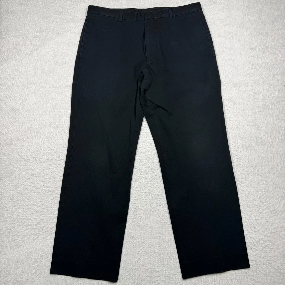 Banana Republic Wide Leg Casual Dress Pants Trousers Black Men's Size‎ 34x30